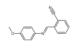 N-(2-cyanobenzylidene)-4-methoxyaniline结构式