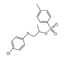 1-(4-chlorophenylthio)-2-tosyloxypropane结构式