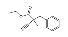 ethyl S-(-)-2-benzyl-2-cyanopropionate Structure