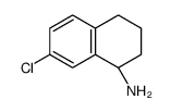 (1R)-7-CHLORO-1,2,3,4-TETRAHYDRONAPHTHYLAMINE结构式