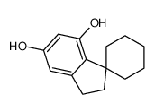 spiro[1,2-dihydroindene-3,1'-cyclohexane]-4,6-diol结构式