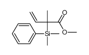 methyl 2-[dimethyl(phenyl)silyl]-2-methylbut-3-enoate Structure