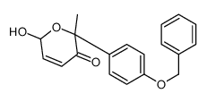 2-hydroxy-6-methyl-6-(4-phenylmethoxyphenyl)-2H-pyran-5-one Structure