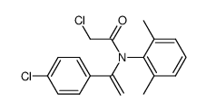 2-Chloro-N-[1-(4-chloro-phenyl)-vinyl]-N-(2,6-dimethyl-phenyl)-acetamide Structure