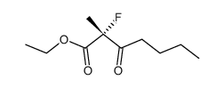 (R)-2-Fluoro-2-methyl-3-oxo-heptanoic acid ethyl ester Structure