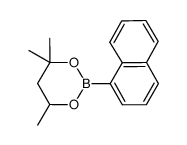 4,4,6-trimethyl-2-(naphthalen-1-yl)-1,3,2-dioxaborinane结构式