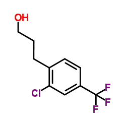 3-[2-Chloro-4-(trifluoromethyl)phenyl]-1-propanol structure