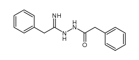 2-phenyl-N'-(2-phenylethanimidoyl)acetohydrazide结构式