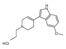 5-methoxy-3-(1-propyl-3,6-dihydro-2H-pyridin-4-yl)-1H-indole,hydrochloride结构式