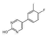 5-(4-fluoro-3-methylphenyl)-1H-pyrimidin-2-one结构式