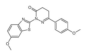 2-(6-methoxy-1,3-benzothiazol-2-yl)-6-(4-methoxyphenyl)-4,5-dihydropyridazin-3-one结构式