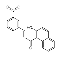 1-(2-hydroxynaphthalen-1-yl)-3-(3-nitrophenyl)prop-2-en-1-one Structure