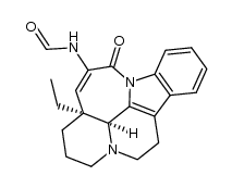 (+)-15,15a-didehydro-15-formamido-D-homoeburnamin-14-one结构式