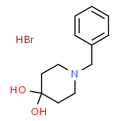 1-BENZYLPIPERIDINE-3,3-DIOLHYDROBROMIDE结构式
