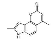 4,8-dimethyl-7H-pyrano[2,3-e]indol-2-one结构式