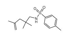 4-methyl-N-(2,2,4-trimethyl-pent-4-enyl)-benzenesulfonamide结构式