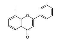 8-iodo-2-phenyl-chromen-4-one结构式