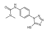 1,1-dimethyl-3-[4-(5-sulfanylidene-2H-tetrazol-1-yl)phenyl]urea Structure