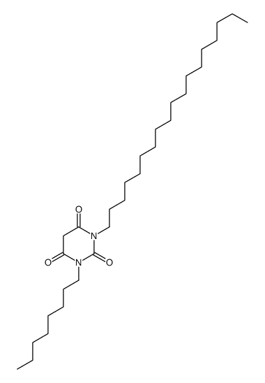 1-octadecyl-3-octyl-1,3-diazinane-2,4,6-trione结构式