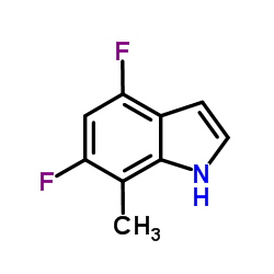 4,6-Difluoro-7-methyl-1H-indole结构式