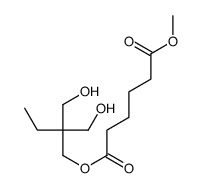 6-O-[2,2-bis(hydroxymethyl)butyl] 1-O-methyl hexanedioate结构式