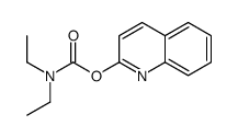 quinolin-2-yl N,N-diethylcarbamate结构式