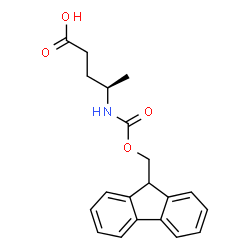 Fmoc-(R)-4-aminopentanoic acid structure