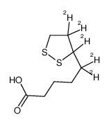 5,5-dideuterio-5-(3,4,4-trideuteriodithiolan-3-yl)pentanoic acid picture