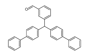 3-[bis(4-phenylphenyl)methyl]benzaldehyde Structure