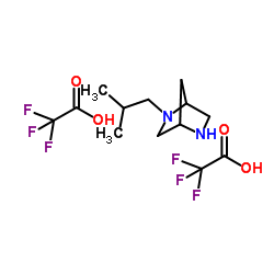 2-Isobutyl-2,5-diazabicyclo[2.2.1]heptane trifluoroacetate (1:2)结构式
