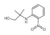 2-(1,1-dimethyl-2-hydroxyethyl)aminonitrobenzene结构式