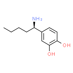 4-((1R)-1-AMINOPENTYL)BENZENE-1,2-DIOL结构式