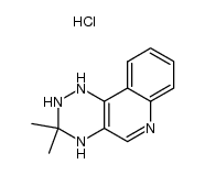 3,3-dimethyl-1,2,3,4-tetrahydro-[1,2,4]triazino[5,6-c]quinoline hydrochloride结构式