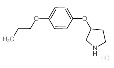 3-(4-Propoxyphenoxy)pyrrolidine hydrochloride Structure