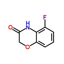 5-氟-2H-苯并[b][1,4]噁嗪-3(4H)-酮结构式
