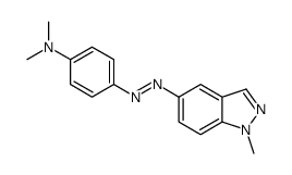 1-methyl-5-(4-dimethylaminophenylazo)indazole Structure