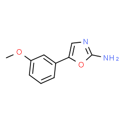 5-(3-Methoxyphenyl)oxazol-2-amine结构式