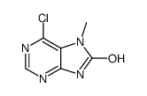 6-Chloro-7-methyl-7H-purin-8(9H)-one structure