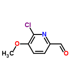 6-Chloro-5-methoxy-2-pyridinecarbaldehyde Structure