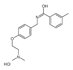 N-[[4-[2-(dimethylamino)ethoxy]phenyl]methyl]-3-methylbenzamide,hydrochloride Structure