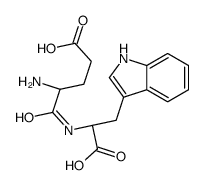 (4S)-4-amino-5-[[(1S)-1-carboxy-2-(1H-indol-3-yl)ethyl]amino]-5-oxopentanoic acid Structure