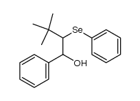 1-phenyl-2-phenylseleno-3,3-dimethyl-butane-1-ol结构式