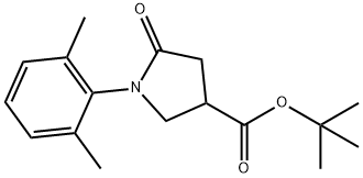 1-(2,6-Dimethylphenyl)-5-oxopyrrolidine-3-carboxylic acid tert-butyl ester结构式