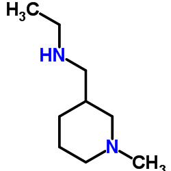 N-[(1-Methyl-3-piperidinyl)methyl]ethanamine结构式