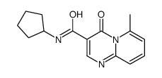N-cyclopentyl-6-methyl-4-oxopyrido[1,2-a]pyrimidine-3-carboxamide Structure