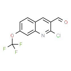 2-Chloro-7-(trifluoromethoxy)quinoline-3-carbaldehyde Structure