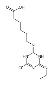 6-[[4-chloro-6-(ethylamino)-1,3,5-triazin-2-yl]amino]hexanoic acid Structure