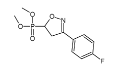 5-dimethoxyphosphoryl-3-(4-fluorophenyl)-4,5-dihydro-1,2-oxazole结构式
