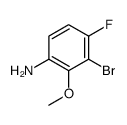 3-Bromo-4-fluoro-2-methoxyaniline结构式