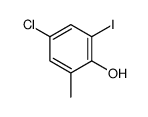 5-Chloro-2-hydroxy-3-iodotoluene结构式